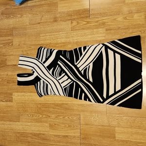 Coven black/cream bandage dress sz small